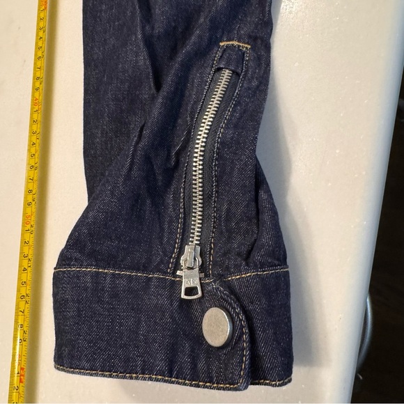 Armani Exchange Women’s “biker” Jeans Size 25 Cropped Zip Pockets - Picture 12 of 13